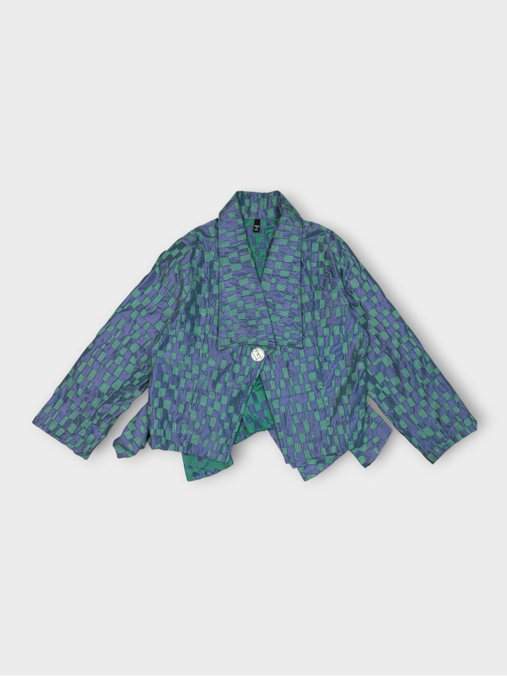 Dress to Kill Checkered Jacquard Cropped Jacket